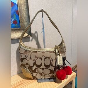 Vintage Coach Ergo Signature Pleated Hobo bag✨